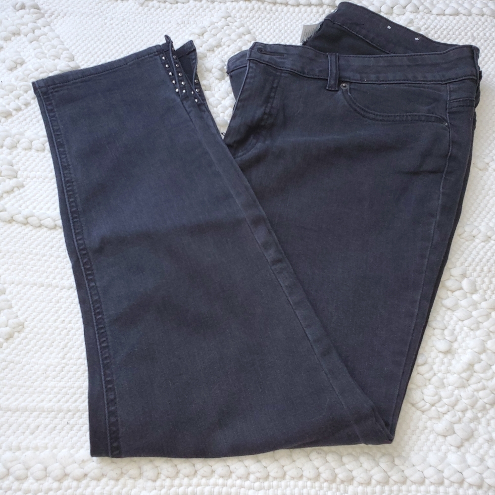 Woman Within Stretch Ankle Jeans